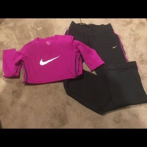 Nike workout outfit. Never worn